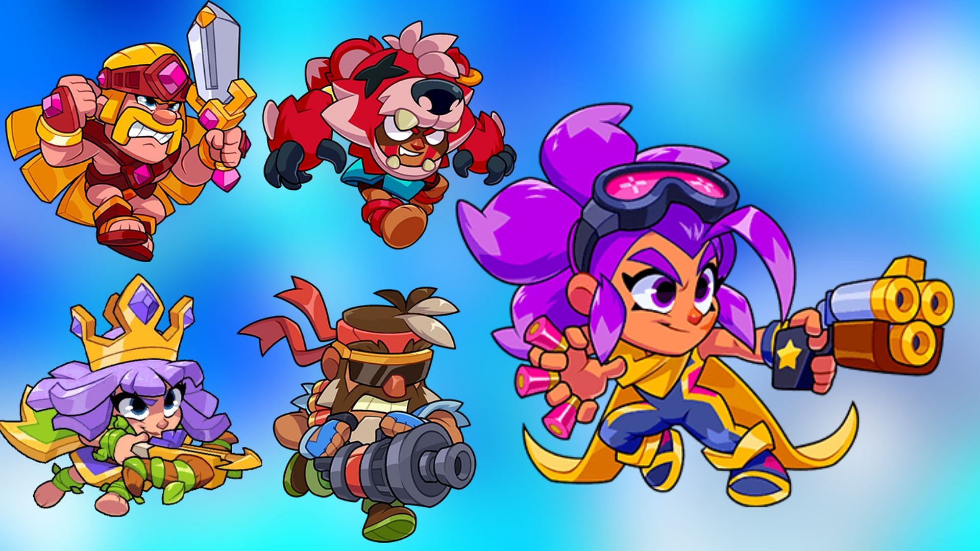 Best characters to use with Shelly in Squad Busters (Image via SuperCell)