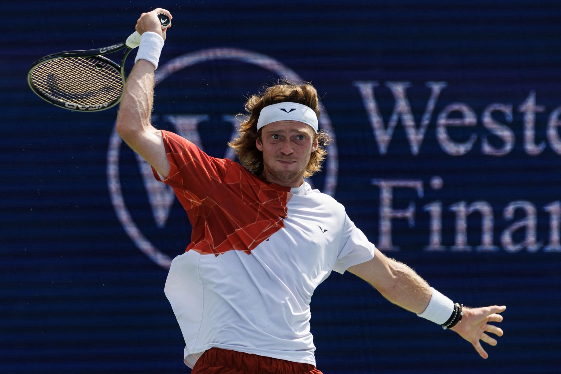 Andrey Rublev in action at the Western & Southern Open (Picture: Getty)