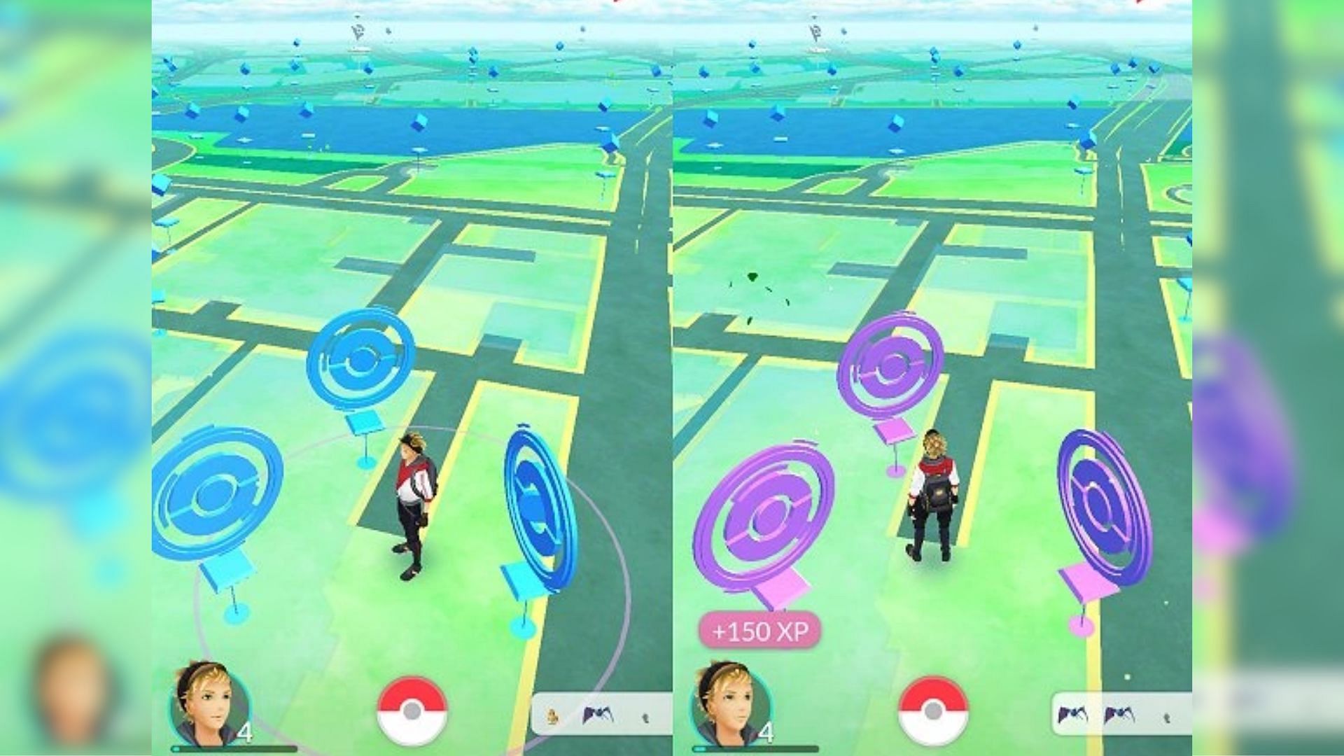 PokeStops in Pokemon GO (Image via The Pokemon Company)