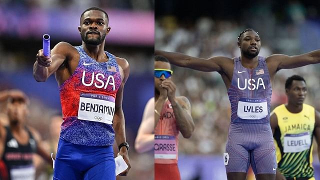 Rai Benjamin and Noah Lyles (Images via: Getty)