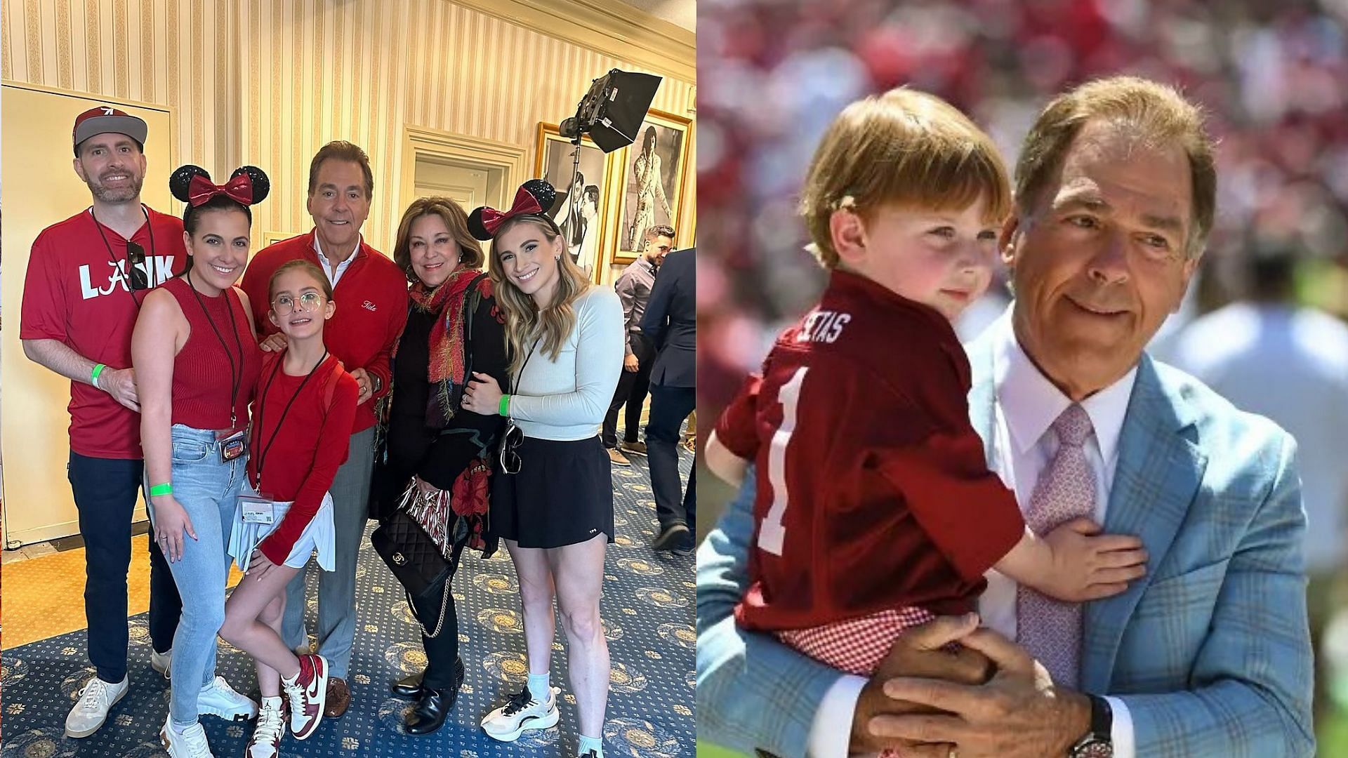 Nick Saban shares his plans to stay in Tuscaloosa (Images via @Kristennsaban)