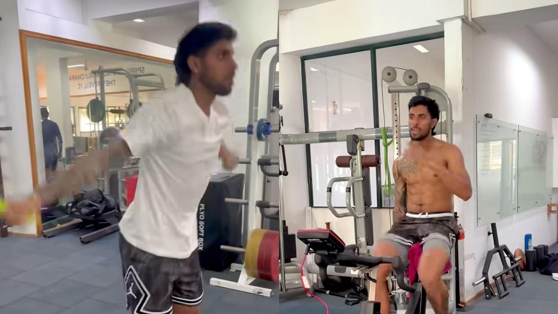 Tilak Varma posts a video of himself working out in the gym (Image credits: @tilakvarma on Instagram)