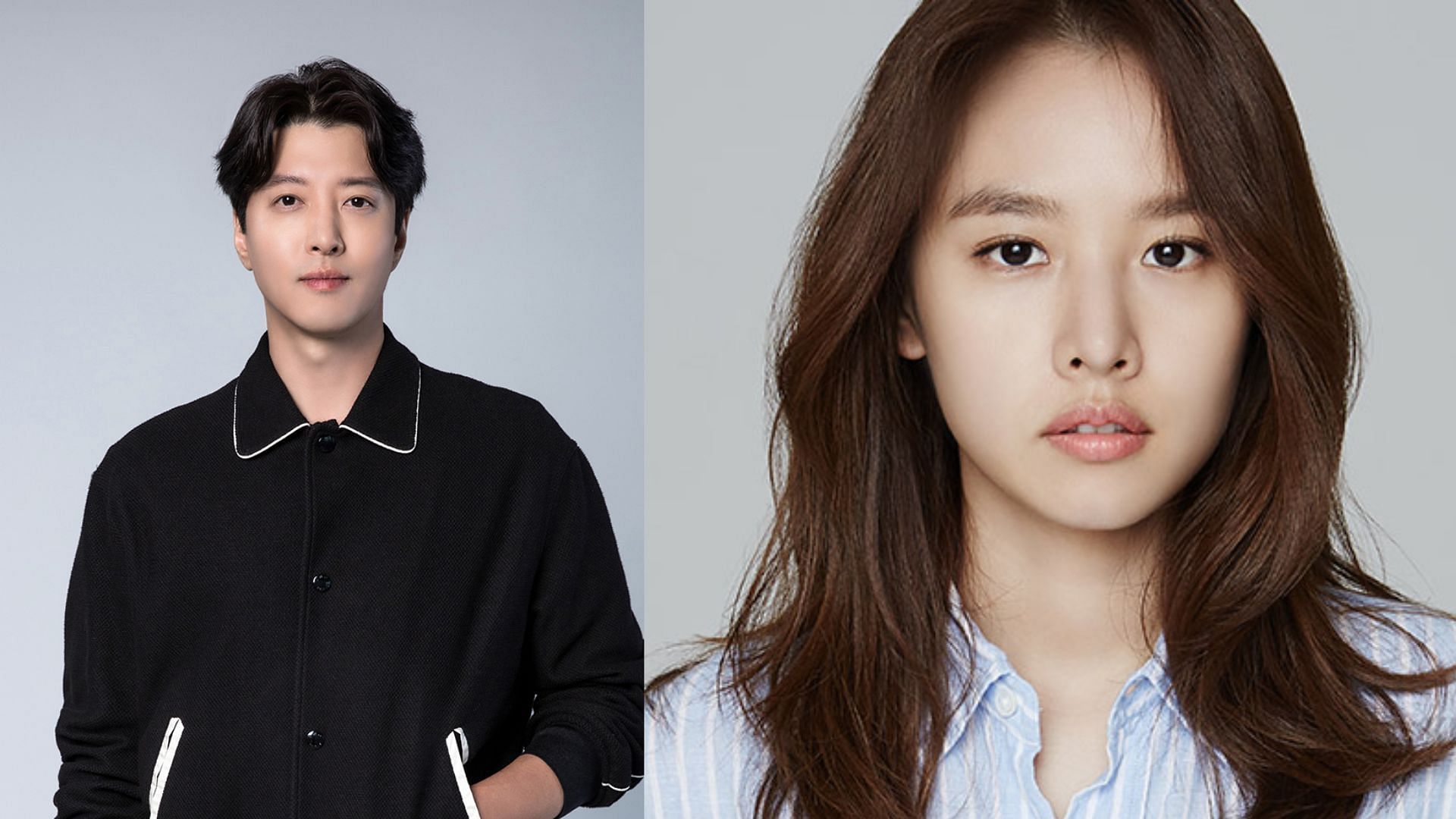 Lee Dong-gun and Jo Yoon-hee (Images via Starship Entertainment/ FNC Entertainment)