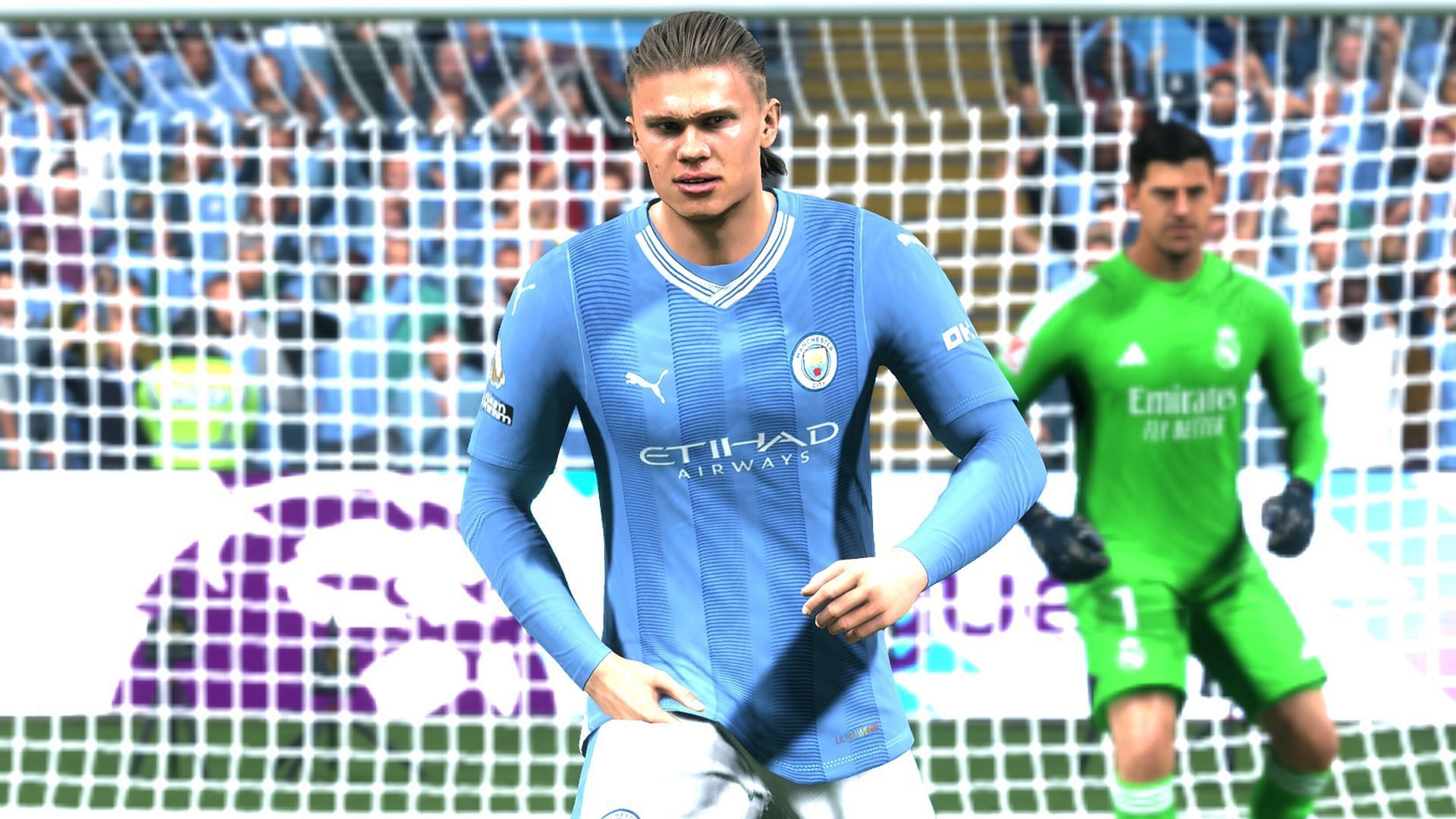 Erling Haaland as seen in FC 24 (Image via EA Sports)