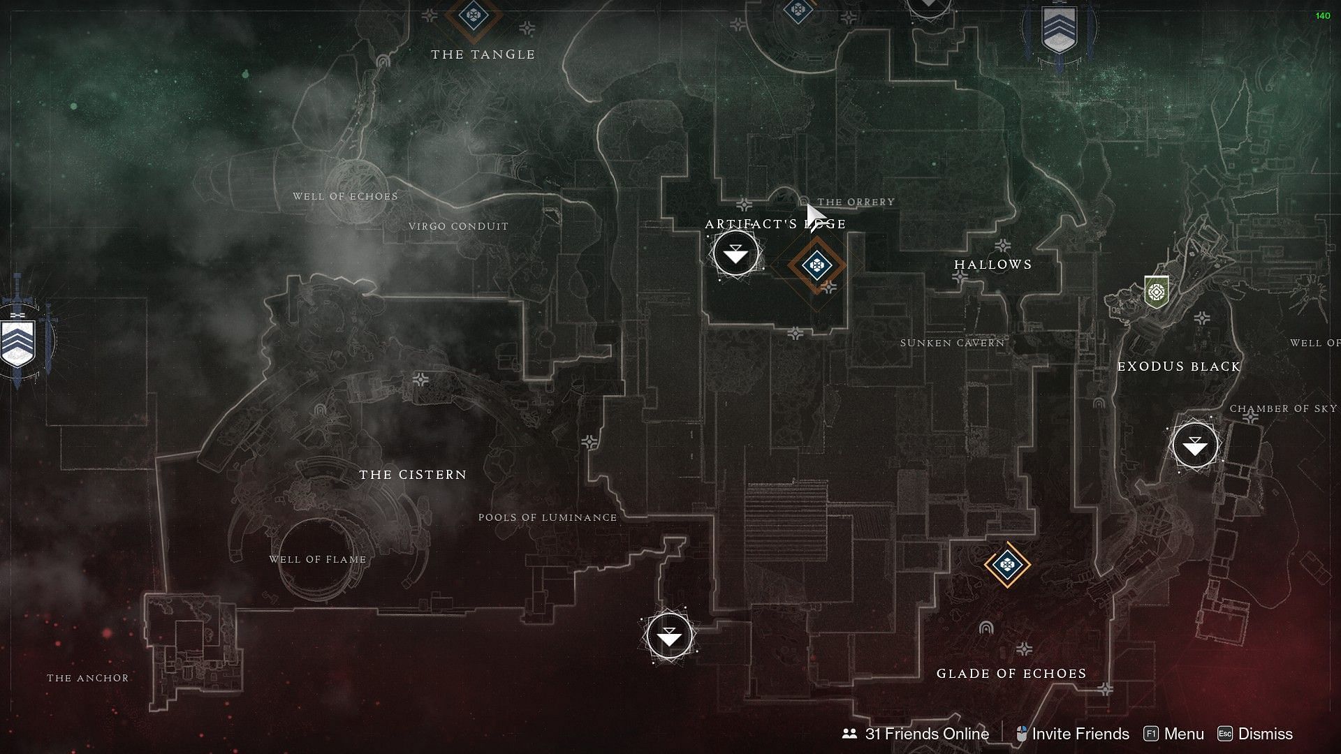 Destiny 2 The Orrery Lost Sector with Vex enemies on Nessus (Image via Bungie)