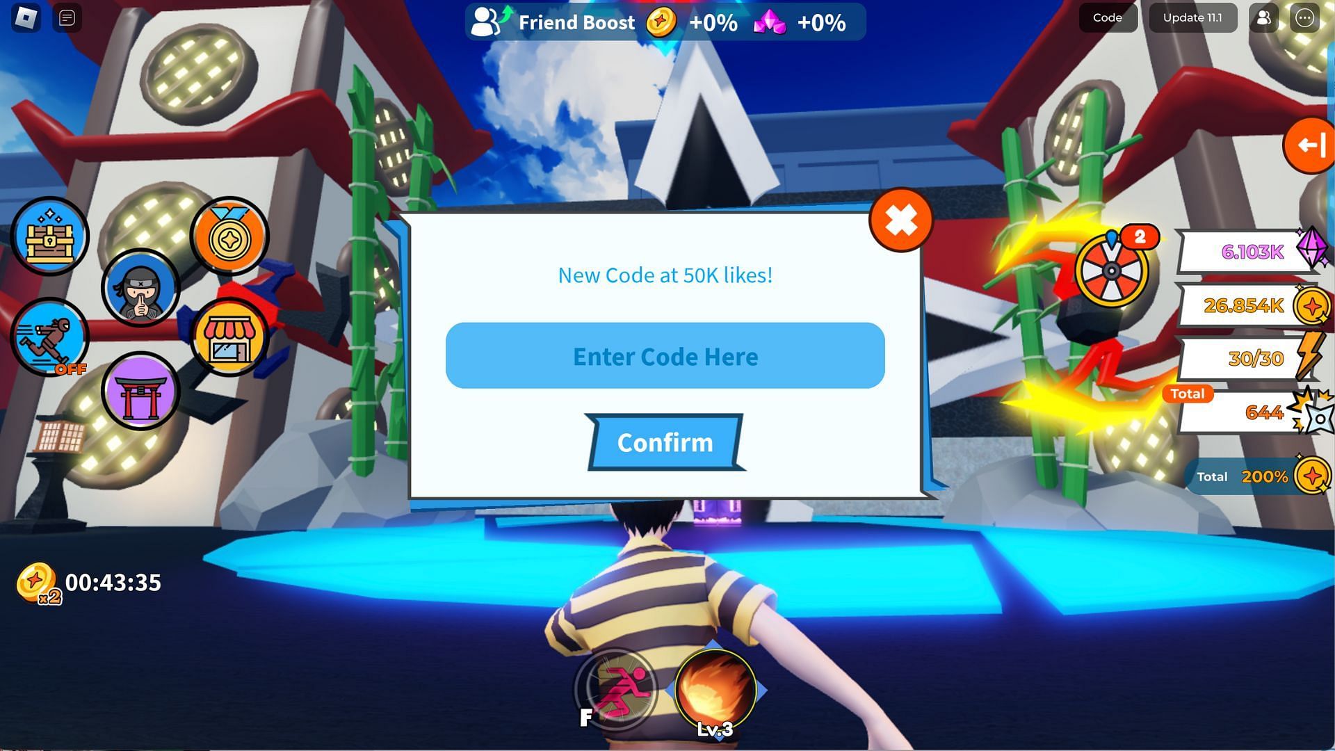 Redeem code here (Image via Roblox)