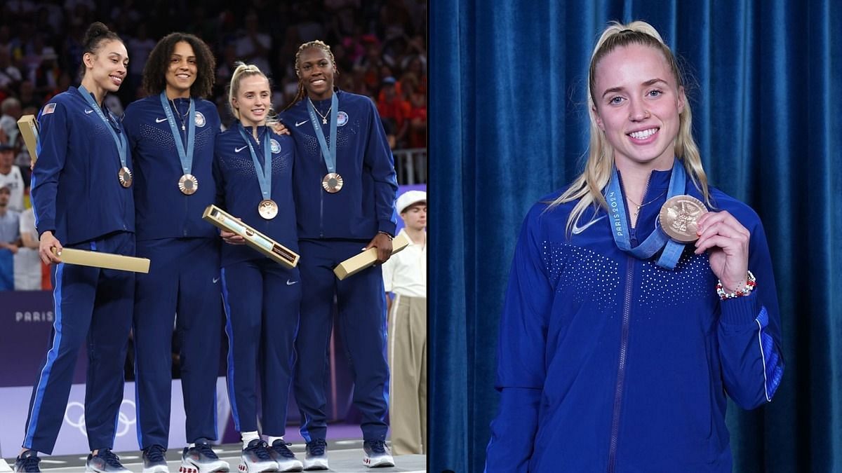 Hailey Van Lith and the Team USA with bronze medal (Image Credits: Instagram/@usab3x3)