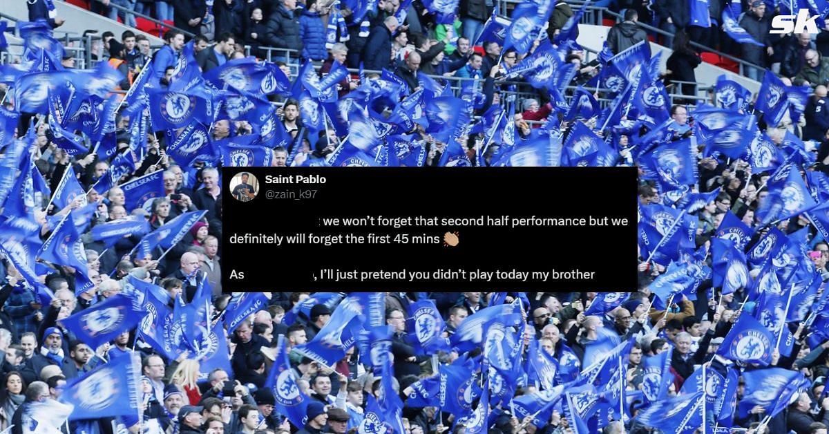 Fans unhappy with Chelsea star despite 6-2 win over Wolves. (Picture Credits: Getty, Twitter - @zain_k97)