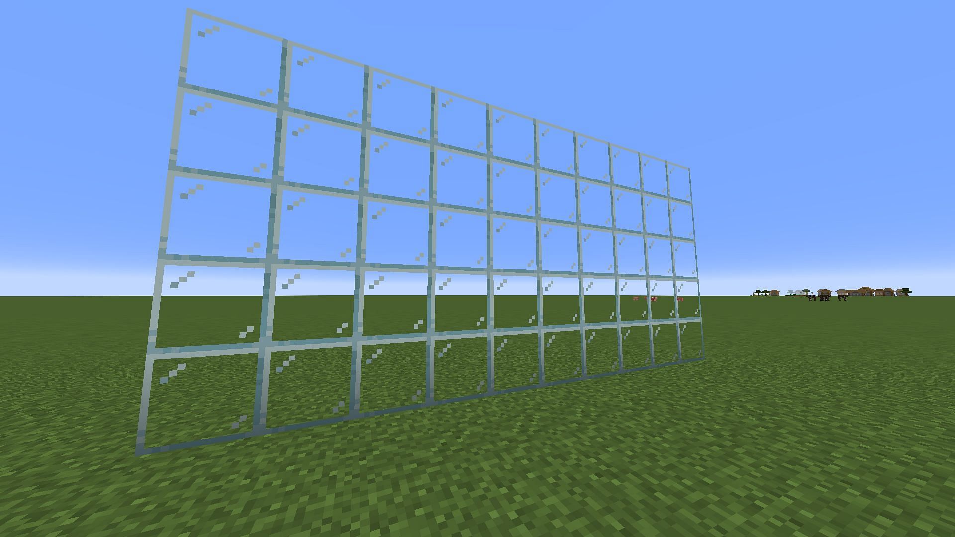 Glass is one of the most commonly known transparent blocks in Minecraft (Image via Mojang)