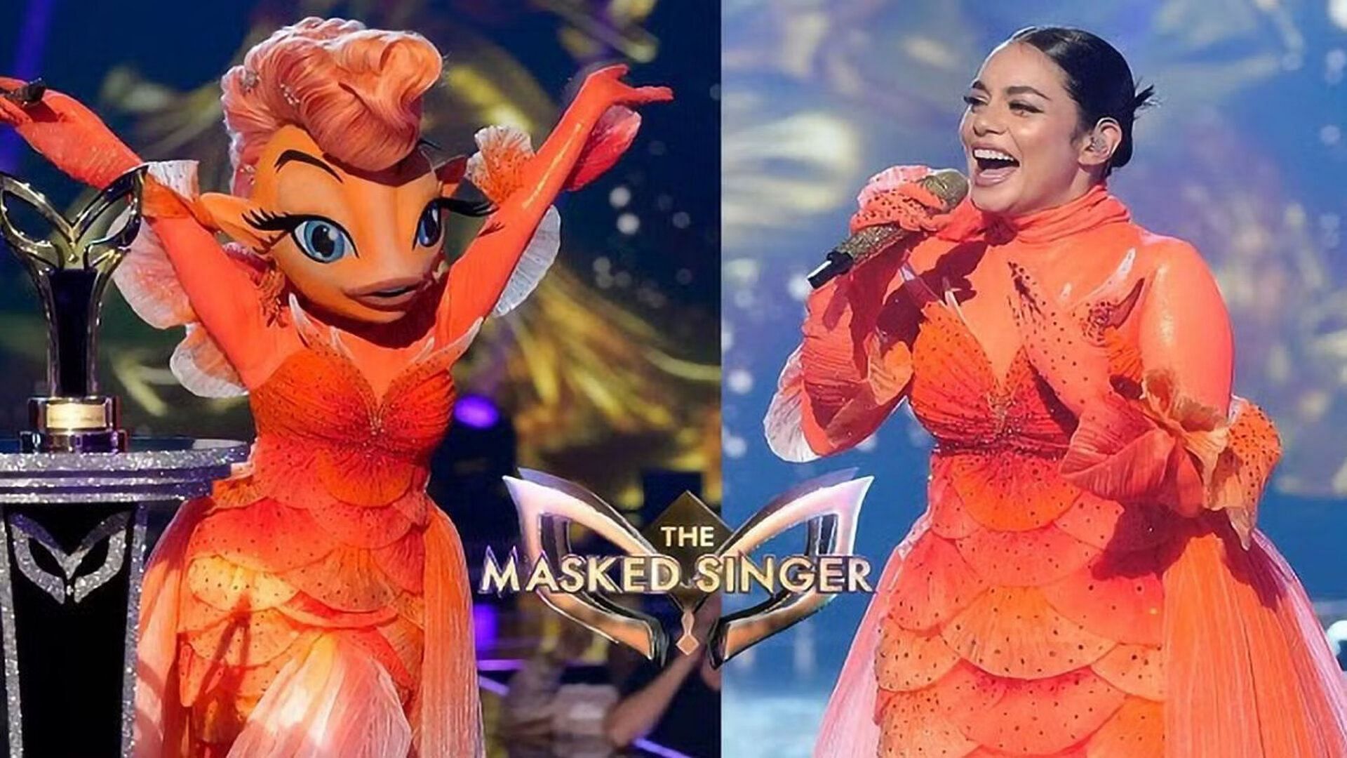 Vanessa Hudgens as Goldfish (Image via YouTube/@The Masked Singer)