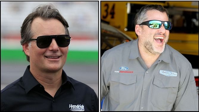 "He's already trying to take my job" - When $200M-worth Jeff Gordon was surprised by Tony Stewart’s playful appearance during car interview