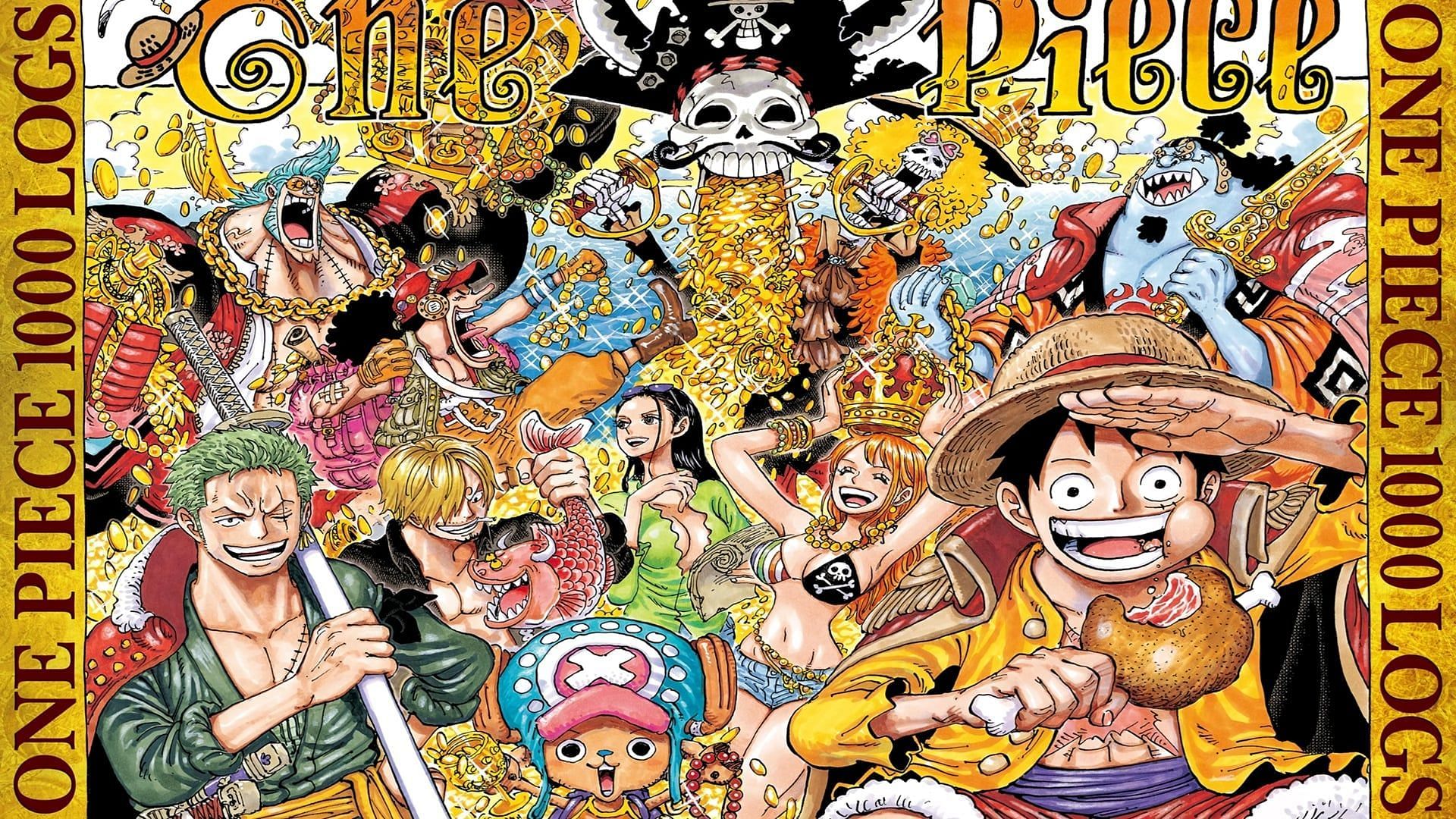 The color spread for chapters 999 and  1000 (Image via Shueisha)