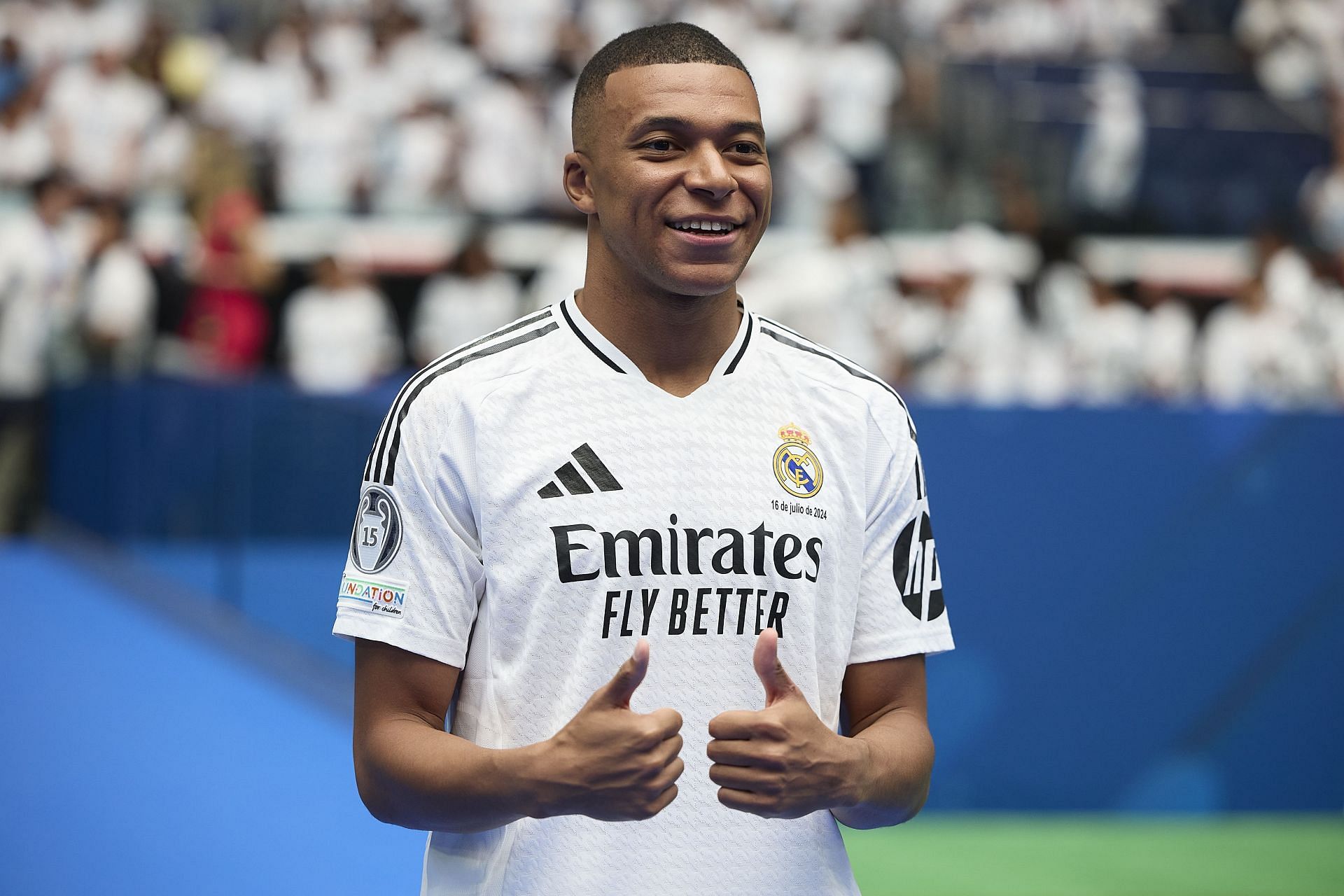 Real Madrid Unveils New Signing Kylian Mbappe - Source: Getty