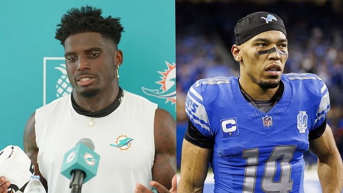 Lions' Amon-Ra St. Brown names 3 WRs he watches out for, leaves Tyreek Hill out