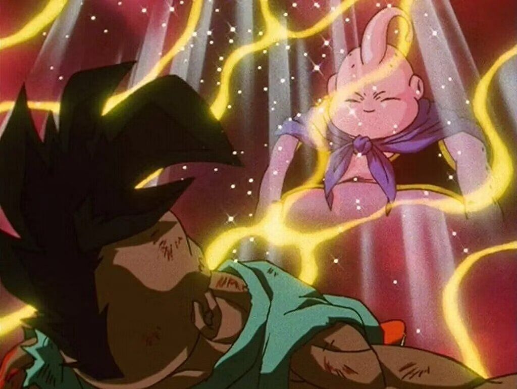 Uub and Majin Buu in Dragon Ball GT (Image via Toei Animation).