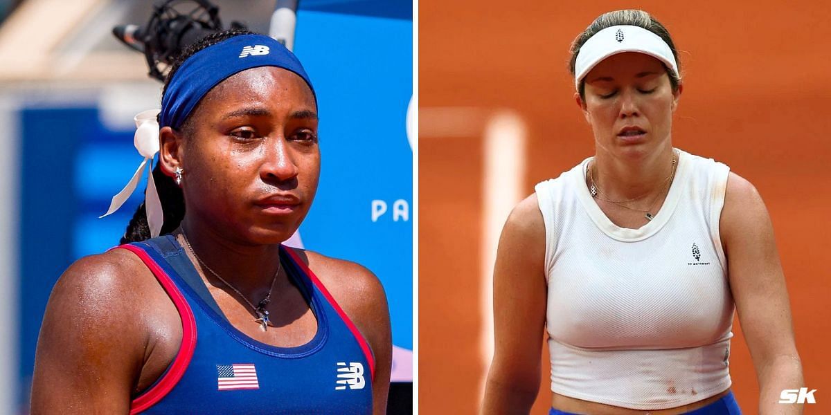 Coco Gauff (L), Danielle Collins (Source: Getty)