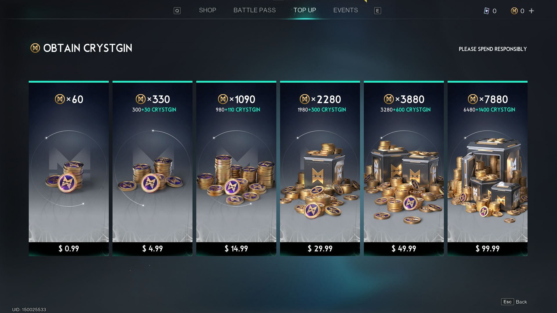 You&#039;ll need to use Crystgin to roll on this loot crate (Image via Starry Studio)