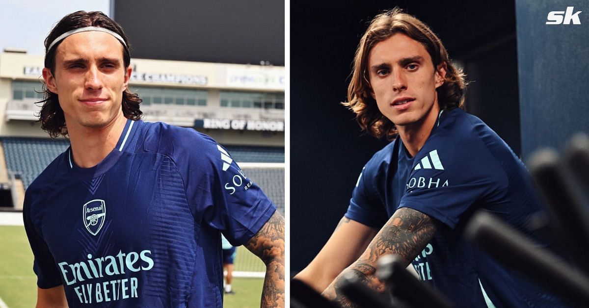 Riccardo Calafiori joined Arsenal on a five-year-long deal last month.
