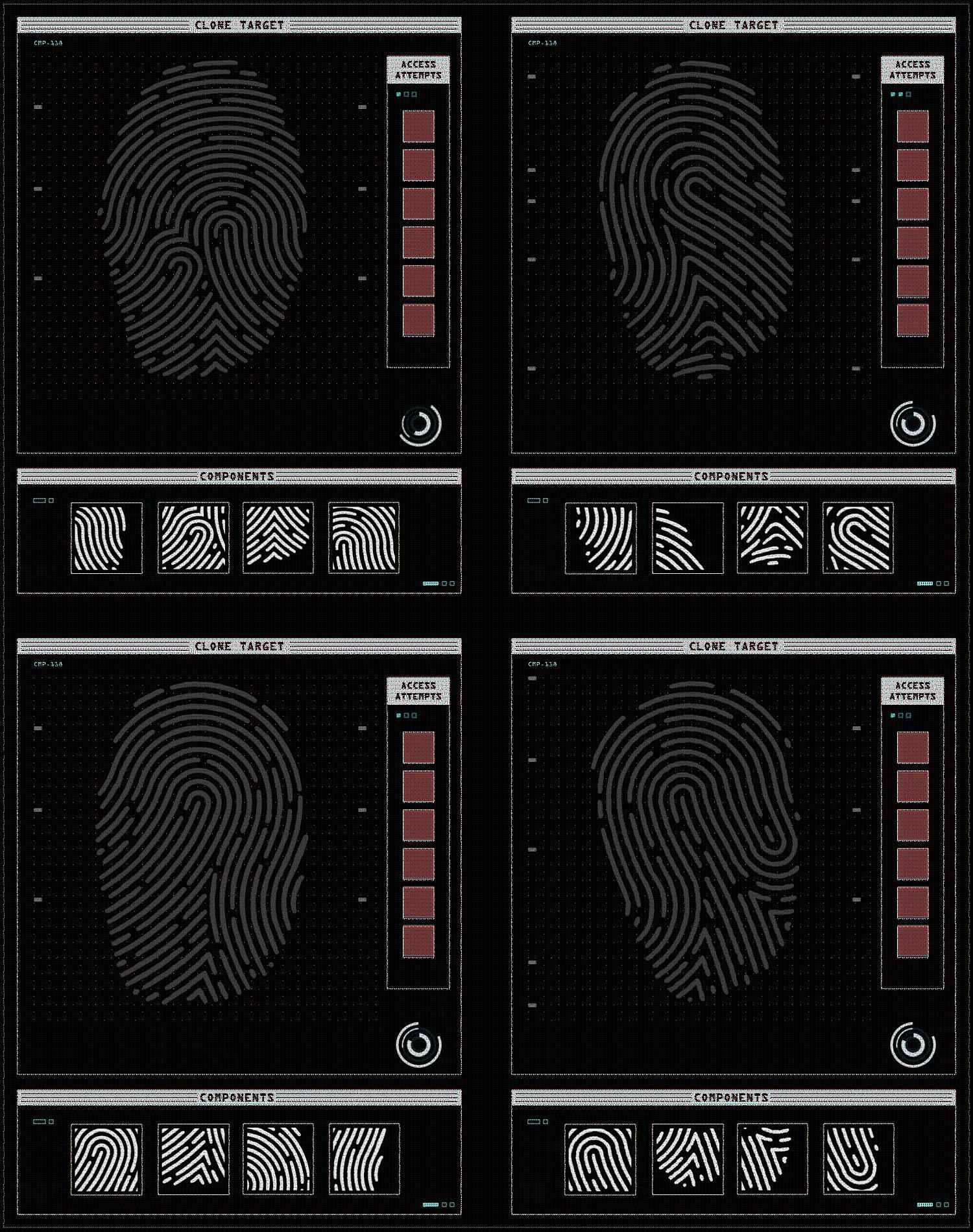 A picture of the Casino Heist fingerprints hack cheat sheet by a player (Image via Rubensei/Reddit)