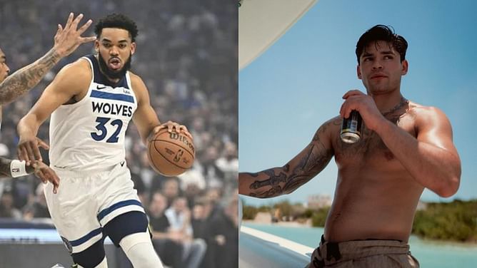 5'8" boxer Ryan Garcia takes shot at 7′0" Karl-Anthony Towns' latest pics with GF Jordyn Woods