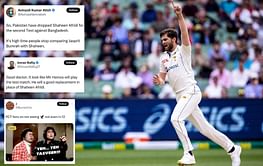 "His best days are behind him" - Fans react as Pakistan drop Shaheen Afridi for must-win 2nd Test against Bangladesh