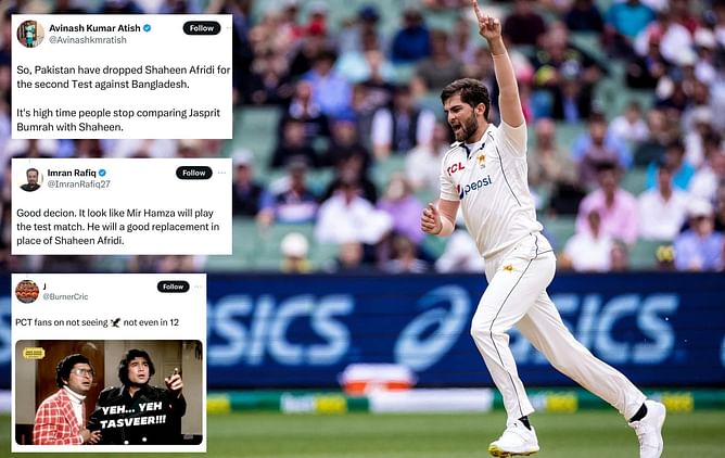 "His best days are behind him" - Fans react as Pakistan drop Shaheen Afridi for must-win 2nd Test against Bangladesh
