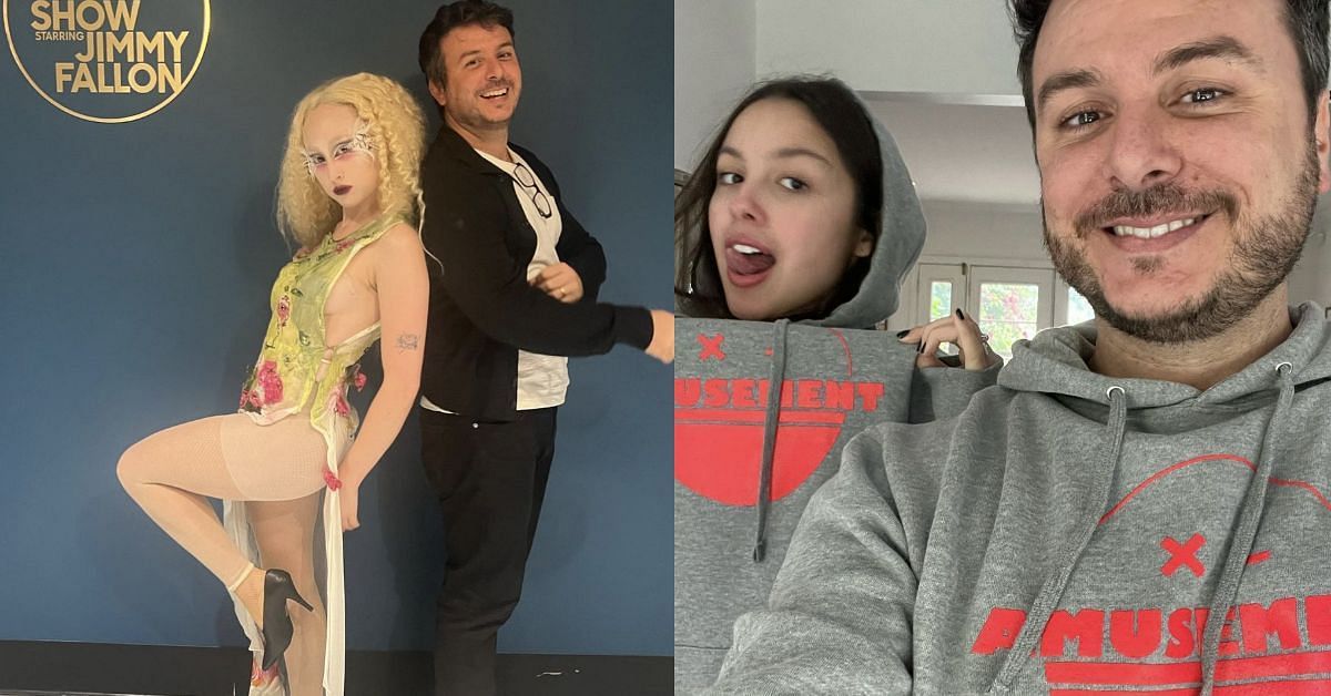 Dan Nigro with Chappell Roan - left, Olivia Rodrigo - right (Images via Instagram/@dan_nigro)