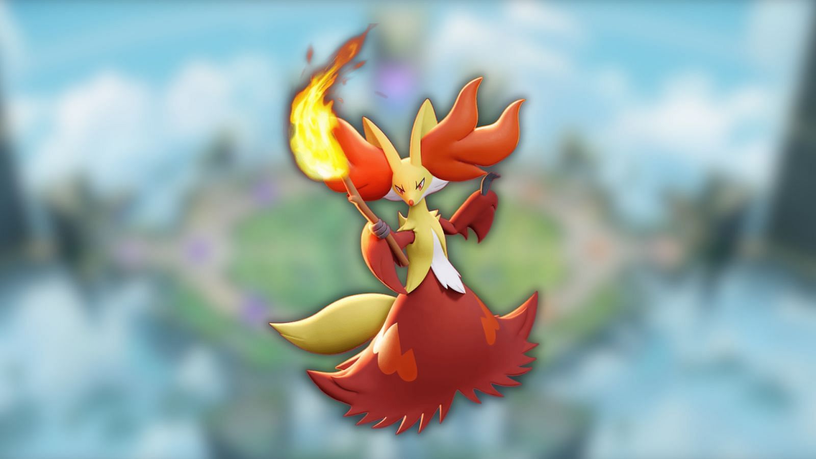 Delphox in Pokemon Unite (Image via The Pokemon Company)