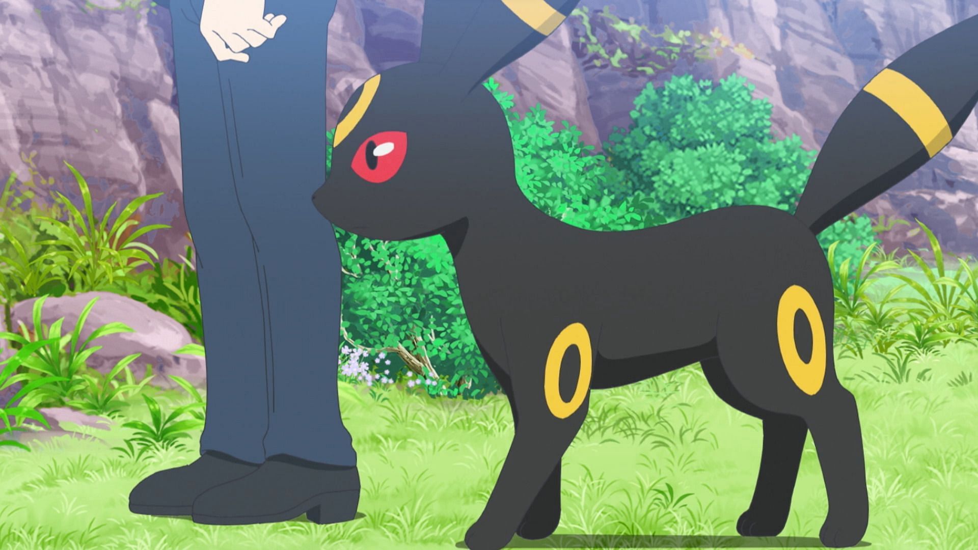 Umbreon offers the best stats and defensive typing of the bunch, which serves it well in the game&#039;s new battle system (Image via The Pokemon Company)