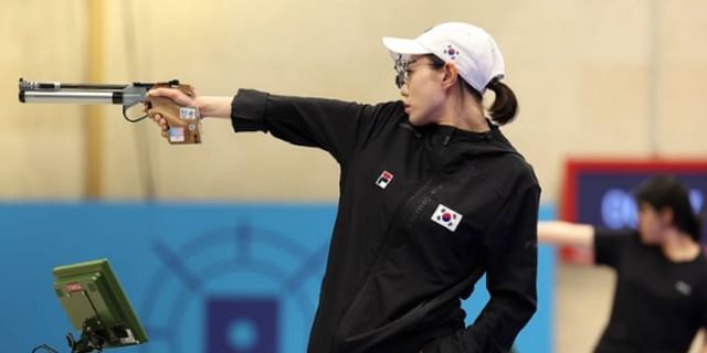 Kim Yeji secured a silvermedal in 10m air pistol at the 2024 Paris Olympics. (Image credits: Olympics Instagram)