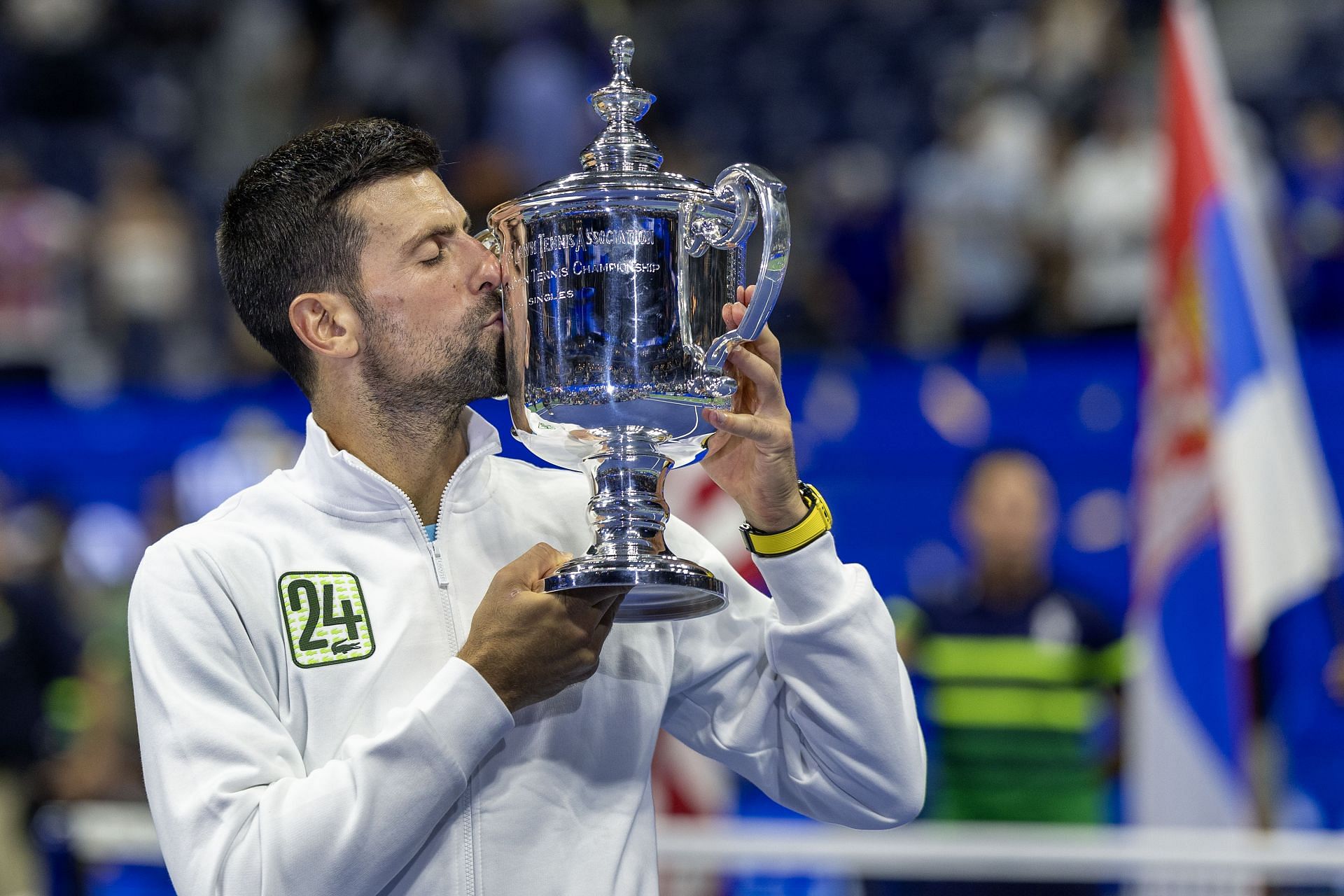 Novak Djokovic at the US Open 2023. (Photo: Getty)