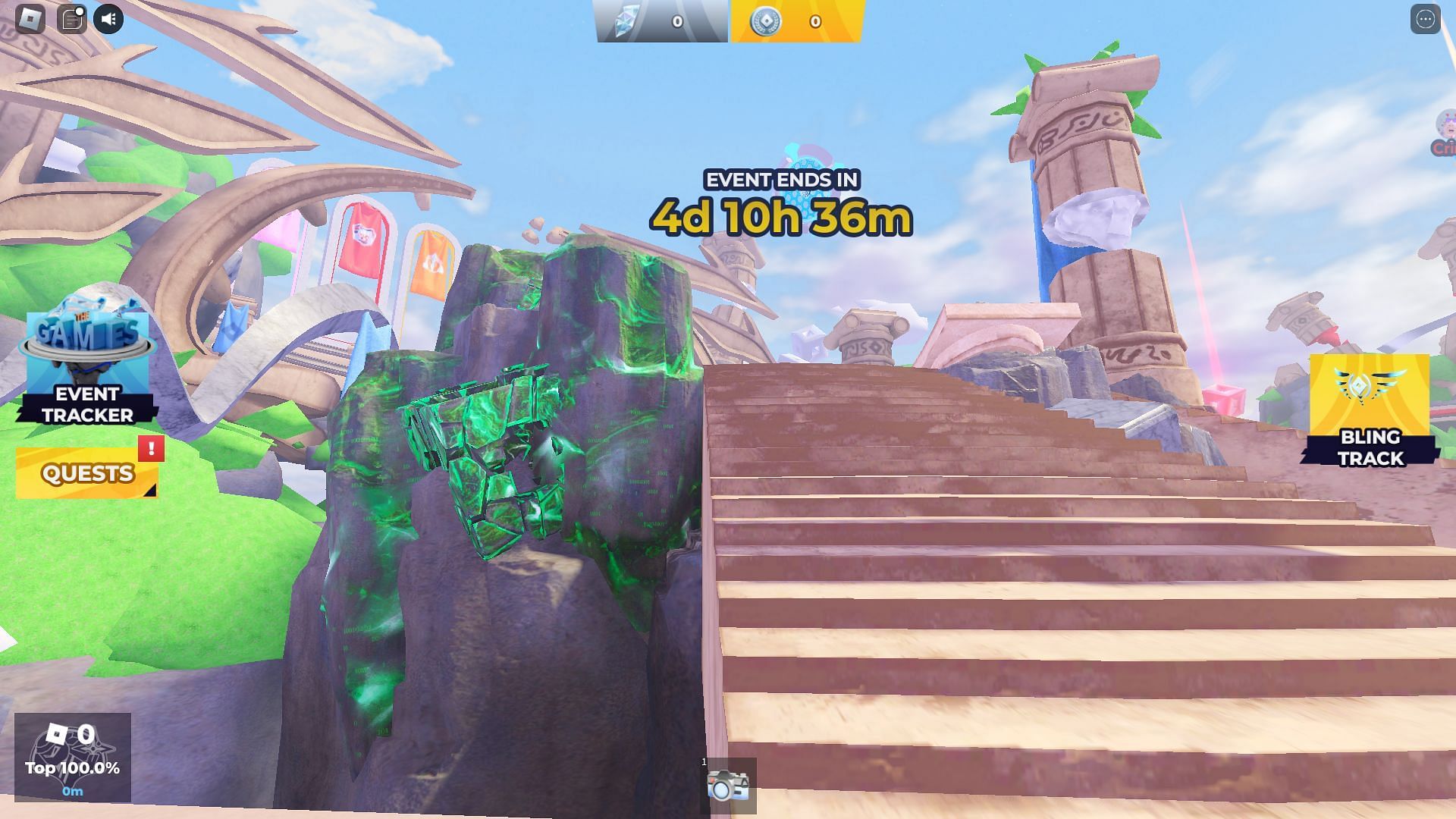 The rock might evolve into a boss fight (Image via Roblox)