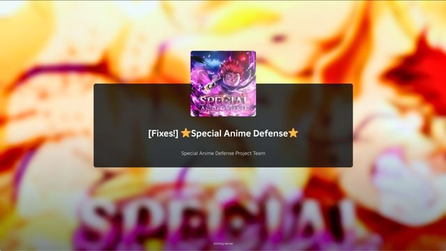 Special Anime Defense codes