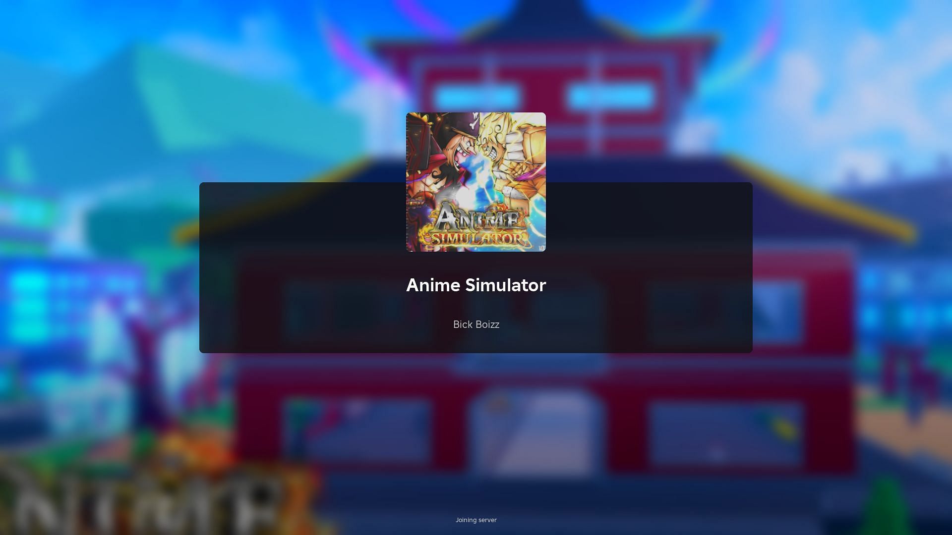 Roblox Anime Simulator