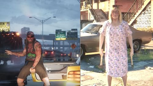 Some social media parodies from the trailer (Images via Rockstar Games)