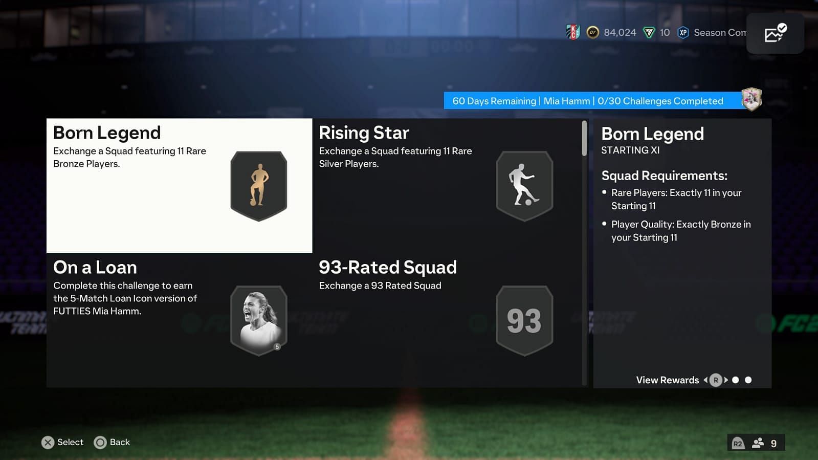 The SBC has 30 segments (Image via EA Sports)