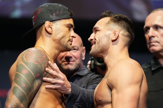 Michael Chandler asked to "shut up" by Dustin Poirier for bragging about win over Dan Hooker