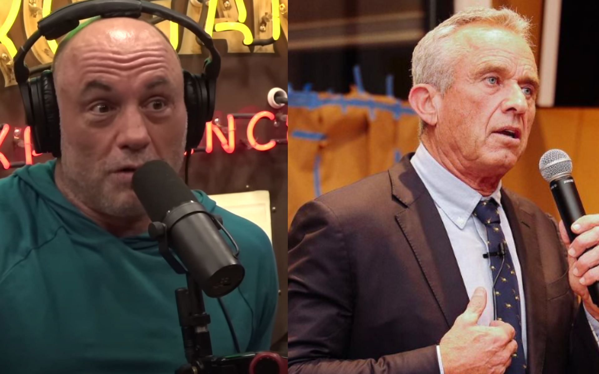 Robert F. Kennedy Jr. (right) appreciates Joe Rogan