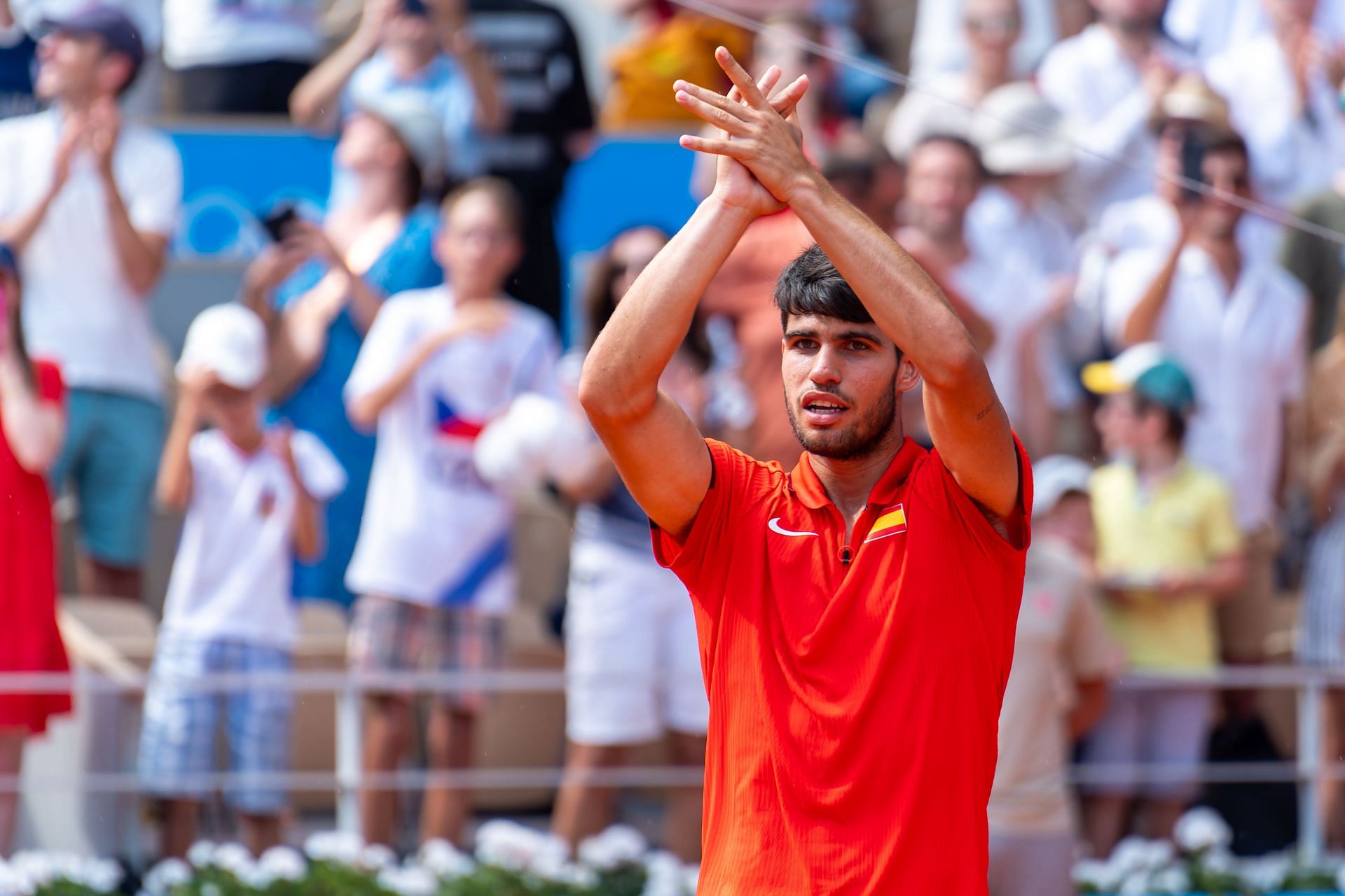 Carlos Alcaraz at the Paris Olympics 2024. (Photo: Getty)