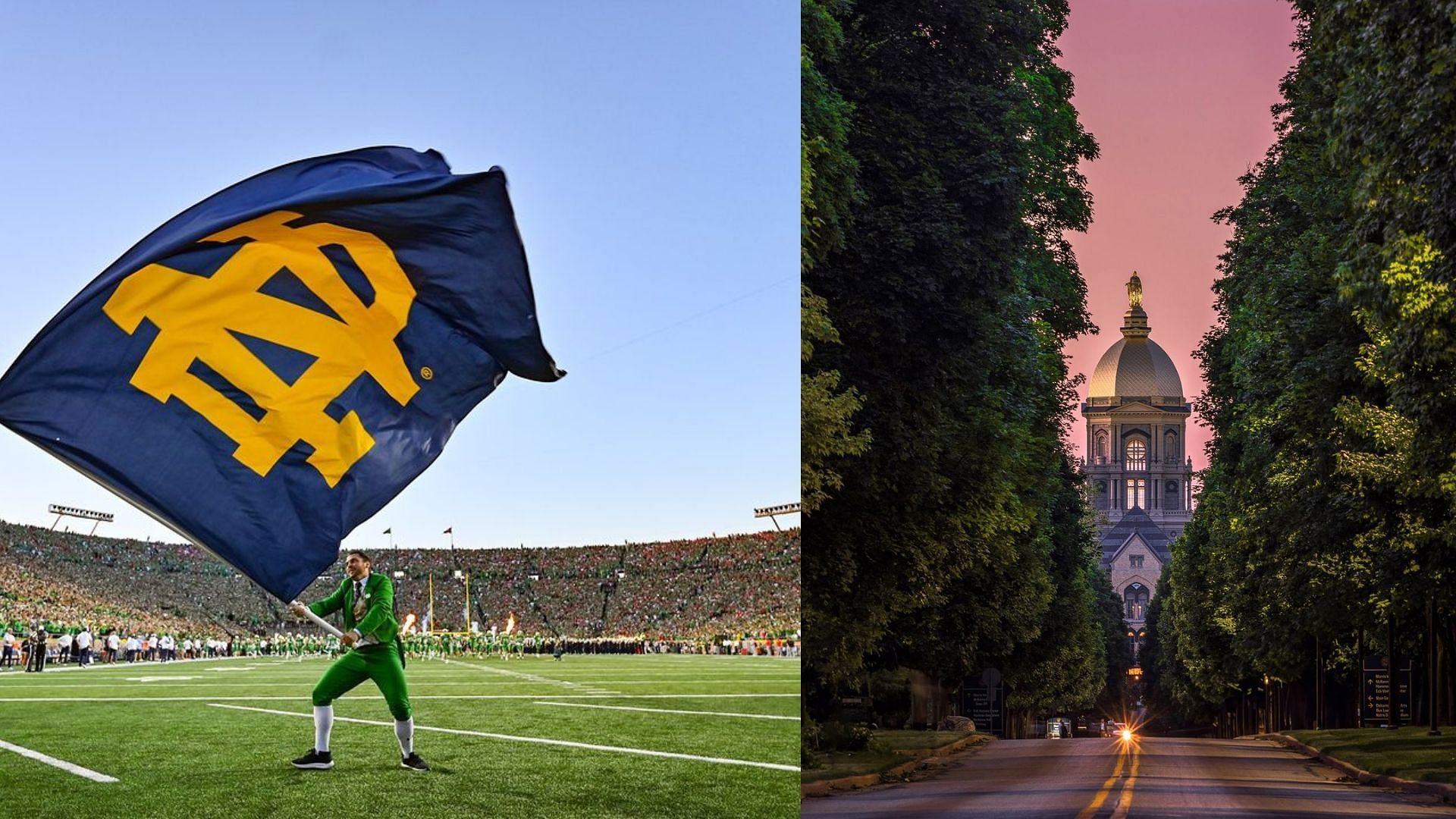 Notre Dame is synonymous with athletic endevor/Photos from the University of Notre Dame