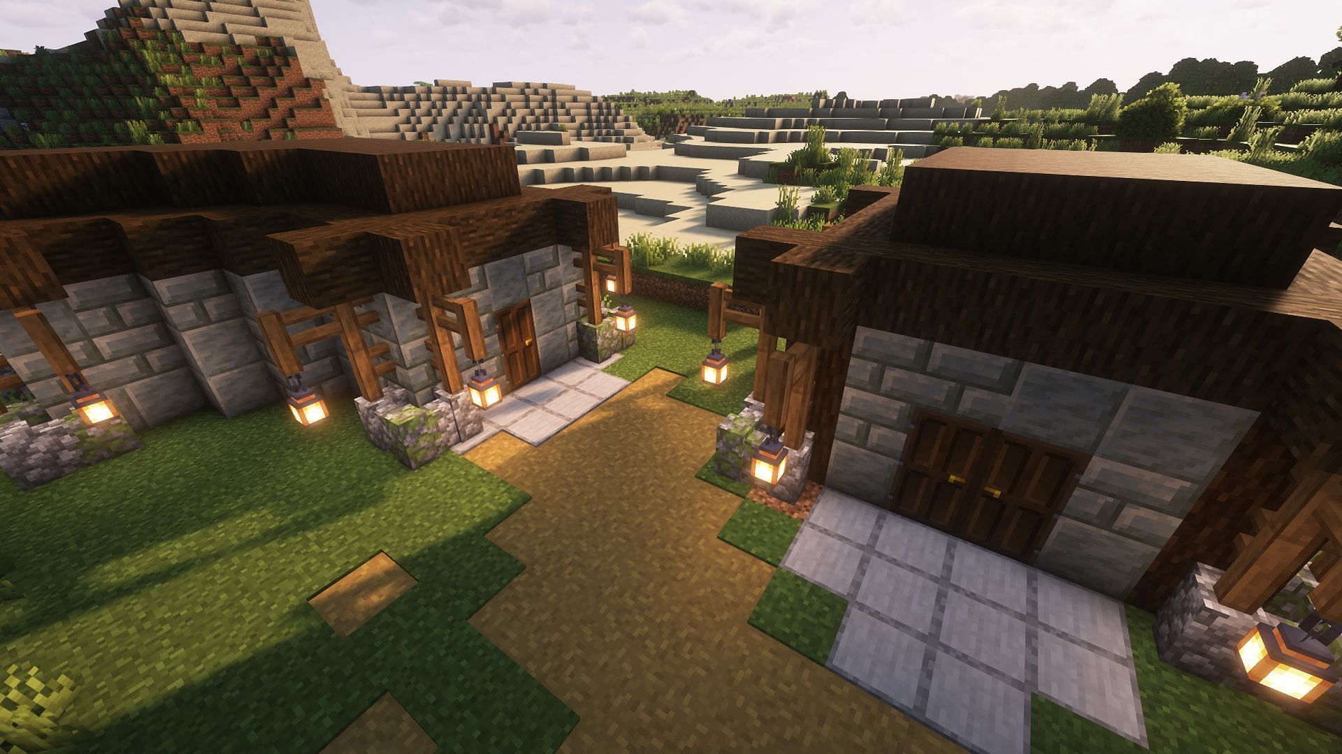 While not required, adding some sort of protective structure is recommended (Image via Mojang)