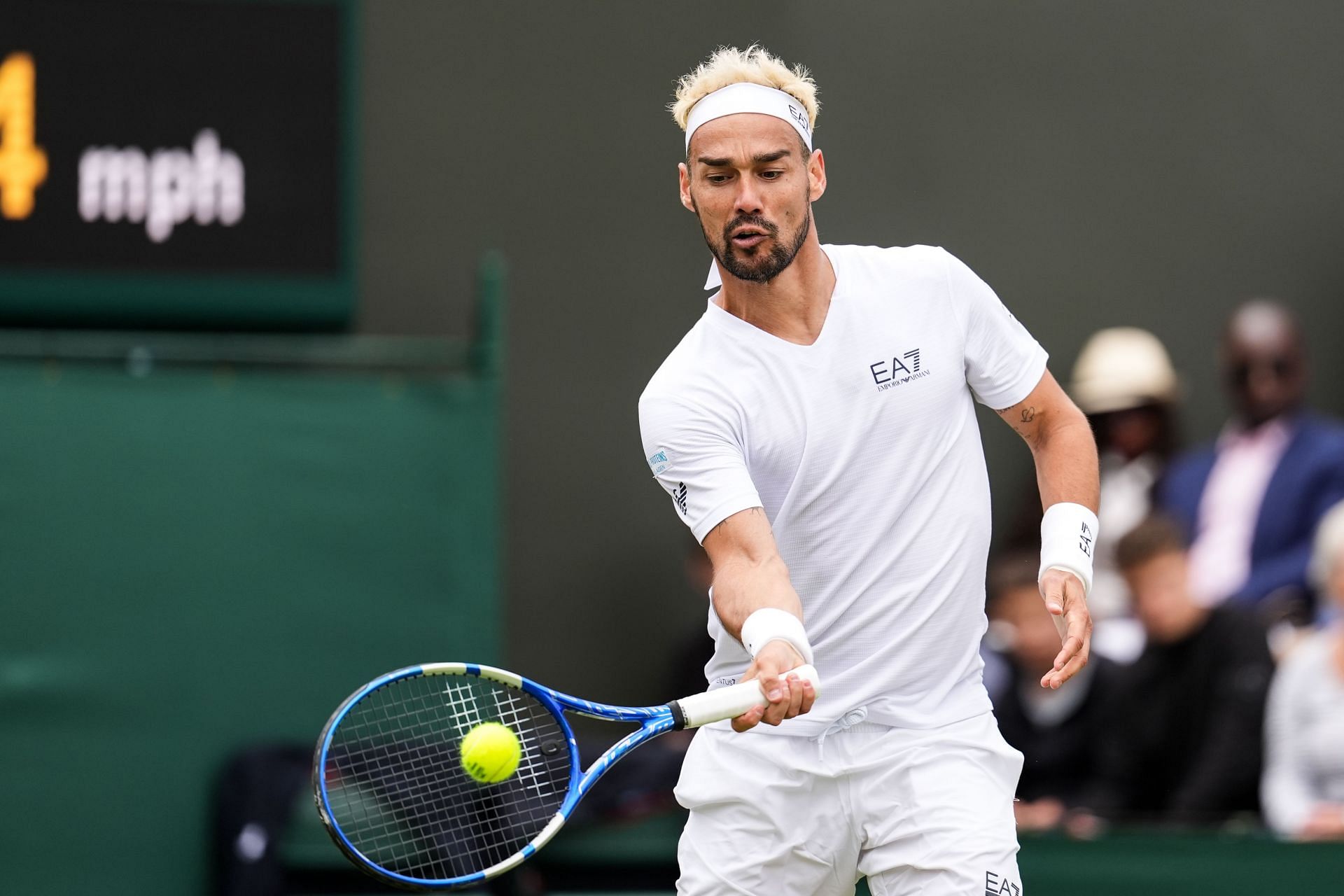 Fabio Fognini in action at the Wimbledon Championships (Picture: Getty)