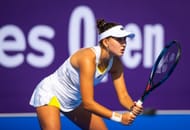 Kamilla Rakhimova in action at the Qatar Open (Picture: Getty)