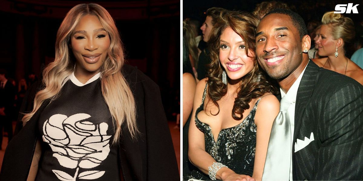 Serena Williams (L) &amp; Kobe Bryant with Vanessa Bryant (R) [Image Source: Getty Images]