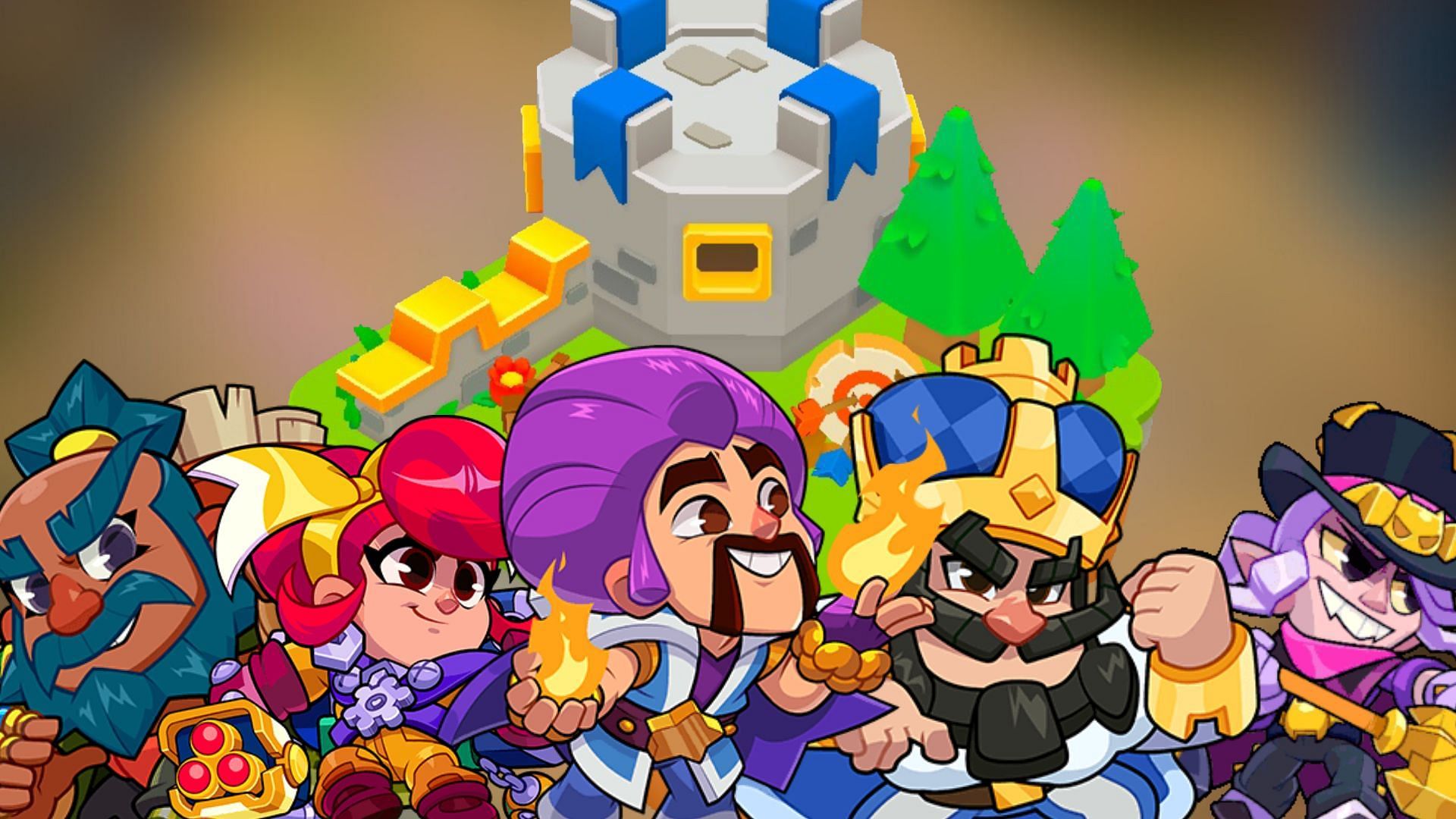 Best characters for Royal World in Squad Busters (Image via SuperCell)