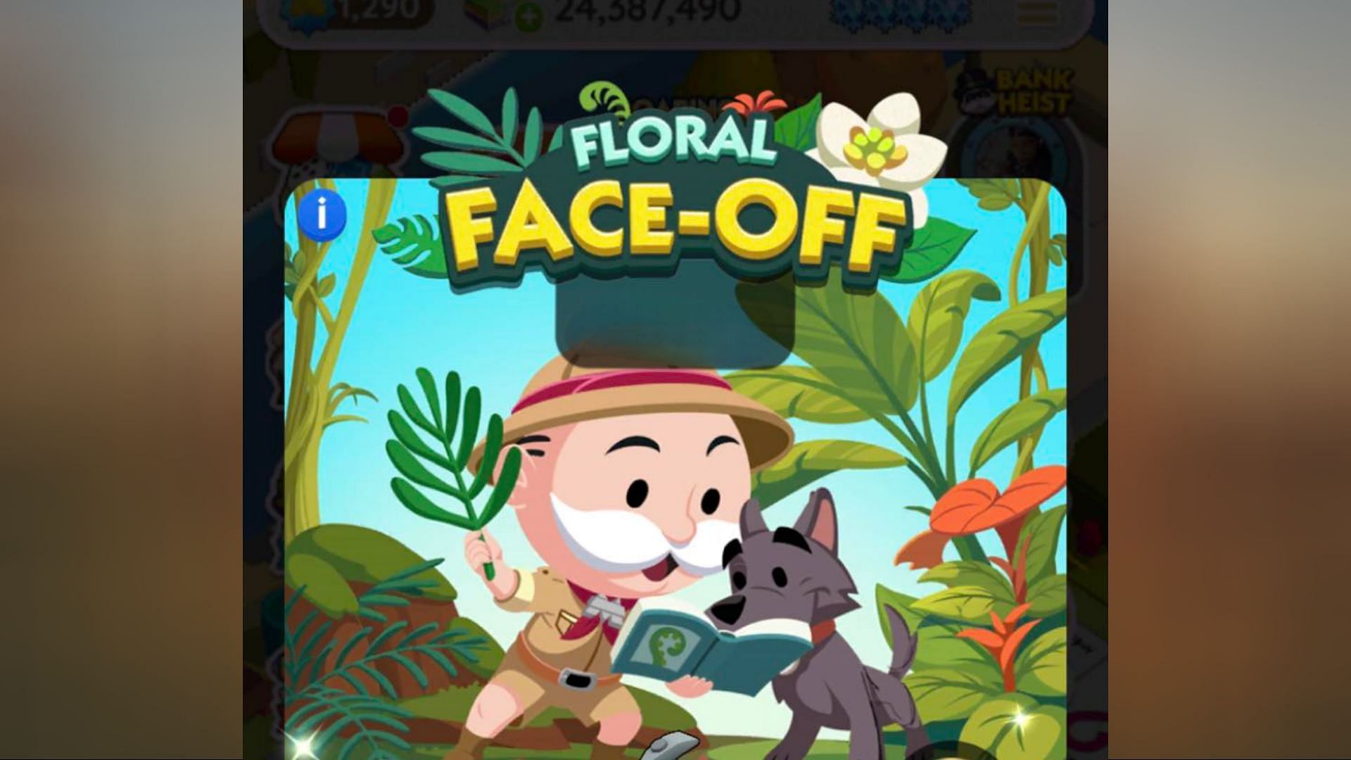 Many rewards are up for grabs in the Monopoly Go Floral Face-off event (Image via Scopely) 