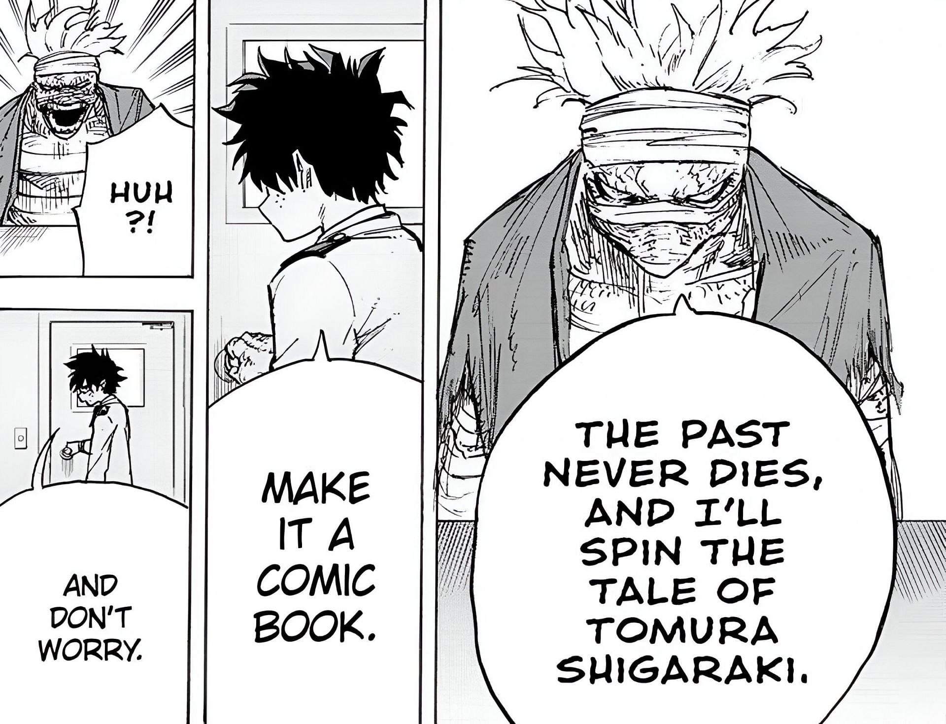 Deku and Spinner as seen in the manga (Image via Shueisha)