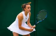 Clara Burel in action at the Wimbledon Championships (Image via Getty)