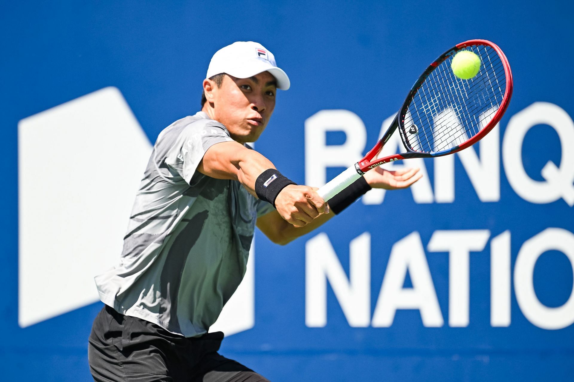 Brandon Nakashima in action at the Cincinnati Open (Source: Getty)