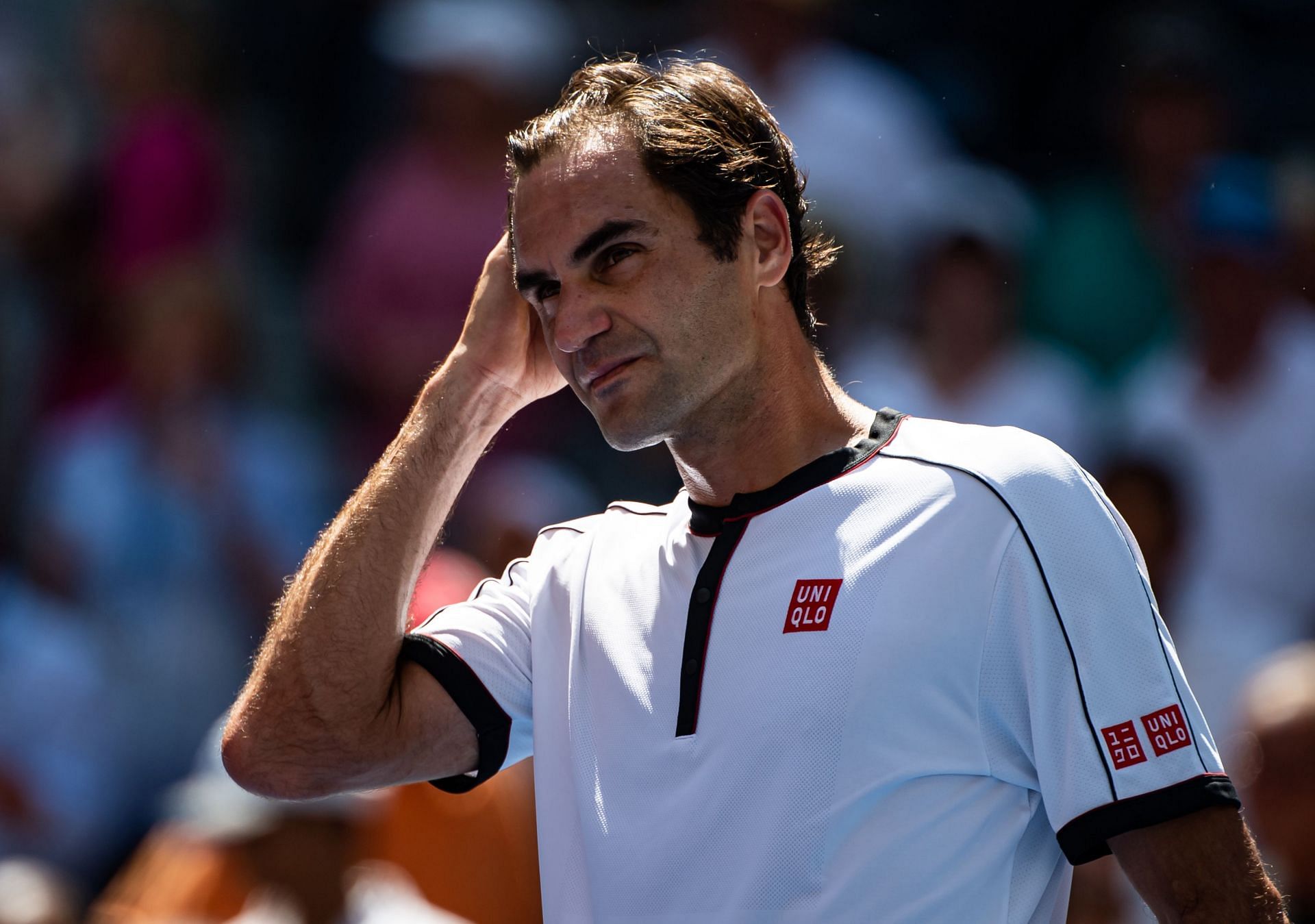 Roger Federer pictured at the 2019 US Open (Source: Getty)